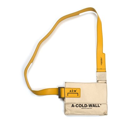 A-COLD-WALL* Canvas Utility Bag w/ Leather Strap Amber – Concrete