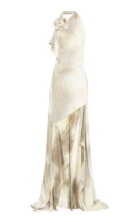Flower-Detailed Asymmetric Gown By Coperni | Moda Operandi