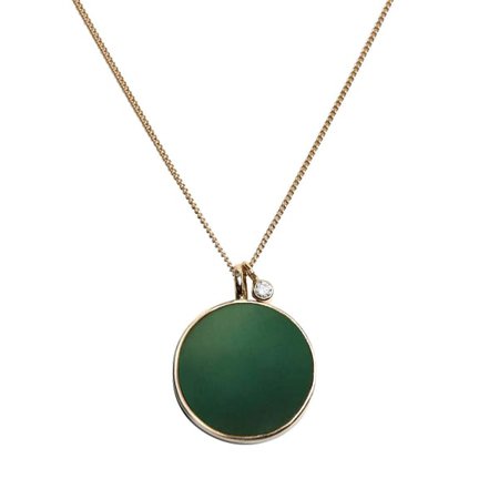 Stellar Green Necklace - Agate | Taylor Black Jewellery | Wolf & Badger