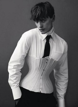 As sick and fierce as this is, kinda have to wonder if it isnt photoshopped... only due to the way the boning ru… | Genderless fashion, Androgynous fashion, Fashion