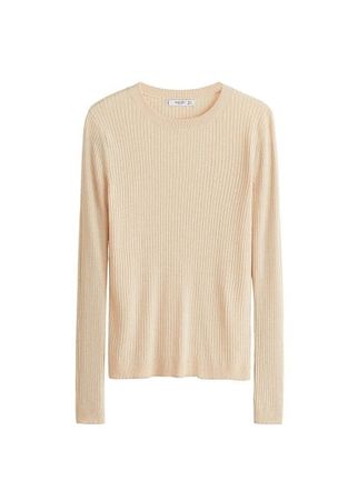 MANGO Ribbed fine-knit sweater