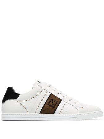 Shop Fendi FF motif low-top sneakers with Express Delivery - FARFETCH