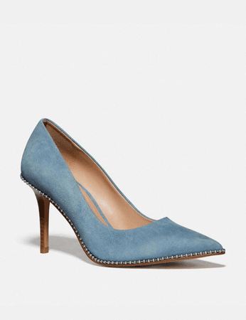 Coach Waverly Pump In Blue - Size 7.5 B In Pacific Blue | ModeSens