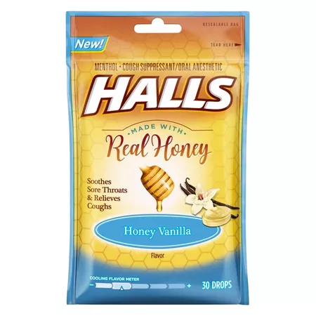Halls Real Honey Cough Drops - Vanilla - 30ct : Target