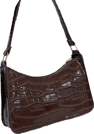 Brown Snakeskin Leather Bag