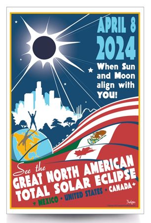 great north American eclipse poster