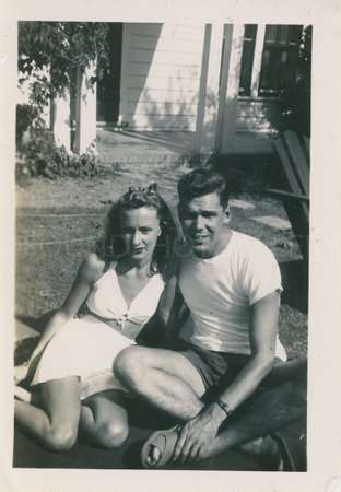 1950s Postcard Couple