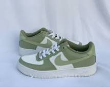 olive green nike air force 1s