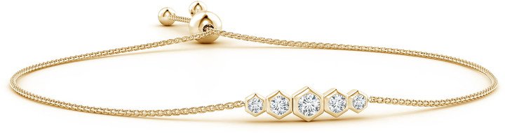 Natori X Angara Diamond Hexagonal Bolo Bracelet