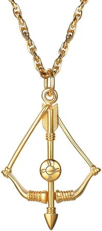 PROSTEEL Bow & Arrow Necklace,Necklaces Pendants,18K Gold Plated,Hiphop,Mens Jewelry,Wonder Woman,Valentine's Day,Gift,PSP2933J | Amazon.com