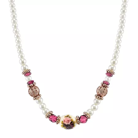 1928 Bead & Flower Necklace