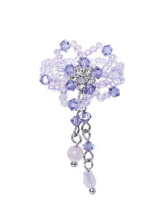 [SWINGSET] Seasonless Lily Drop Beads Ring (Lavender) – SellerWork