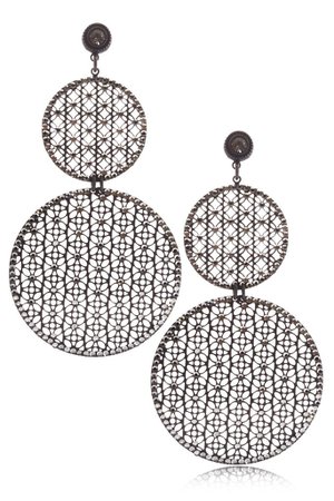LK DESIGNS EMELIA Grey Crystal Earrings – PRET-A-BEAUTE.COM
