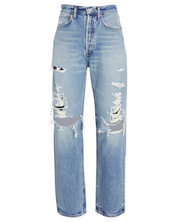 AGOLDE 90s Loose Distressed Jeans | INTERMIX®