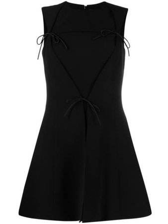 Shop black Versace cut-out detail mini dress with Express Delivery - Farfetch
