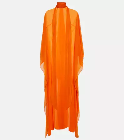 Bodycon Mesh Gown in Orange - La Quan Smith | Mytheresa