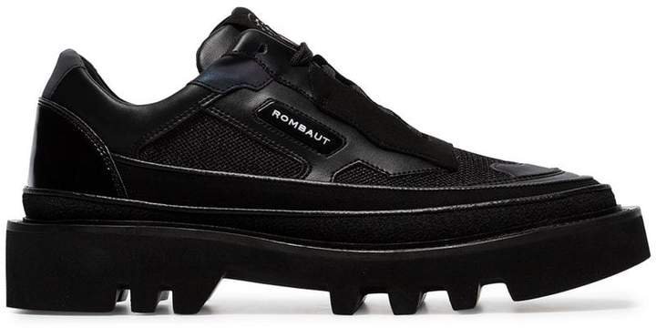 Rombaut black protect hybrid carbon vegan leather sneakers