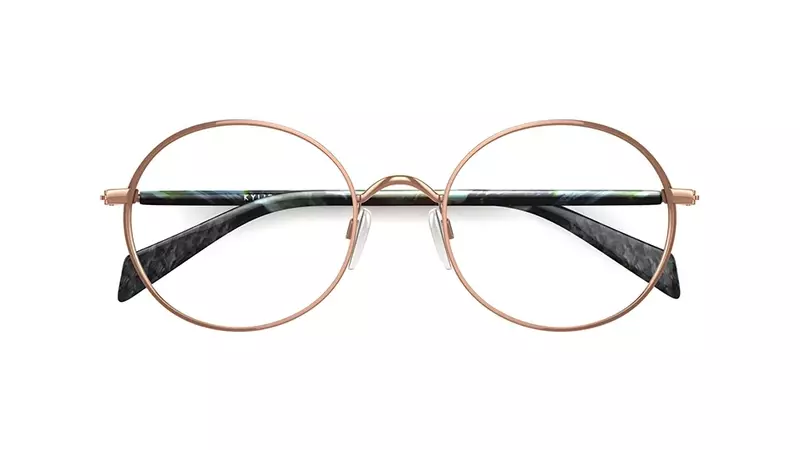Kylie Minogue Women's glasses KYLIE 17 | Rose Gold Oval Metal Frame | Specsavers UK