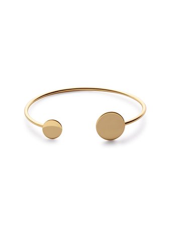 Gold Plated Coin Wrap Bangle