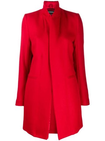 Ann Demeulemeester fitted ribbed knit coat red 19021130204 - Farfetch