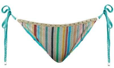 Mare - Striped Knitted Mesh Briefs - Womens - Multi