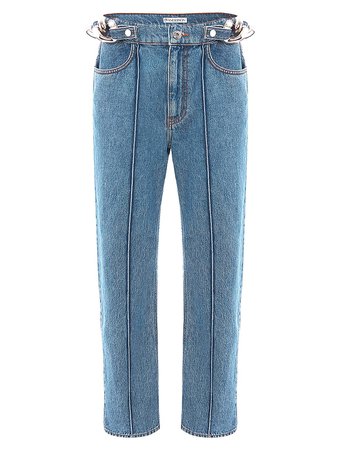 Shop JW Anderson Chain-Embellished Straight-Leg Jeans | Saks Fifth Avenue