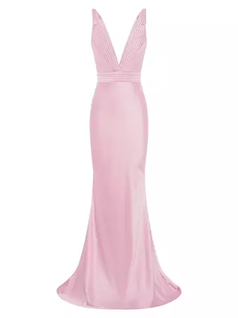 Shop Zhivago Signature Beloved Sleeveless Satin Gown | Saks Fifth Avenue