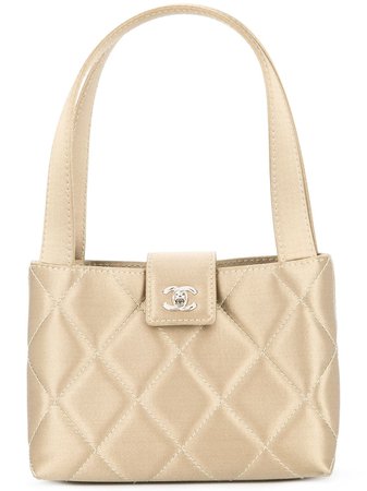 Chanel '00-'02 Cc Quilted Logo Handbag