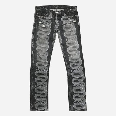 @fileslondon - Hysteric Glamour 1990s Snake Denim Jeans... | Picpanzee