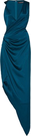 Asymmetric Silk Gown Size: 2