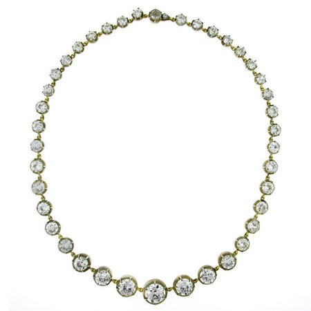 Highly Important Antique Diamond Necklace For Sale at 1stdibs