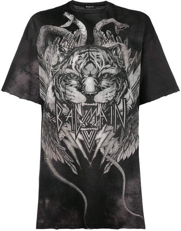oversized tiger print t-shirt