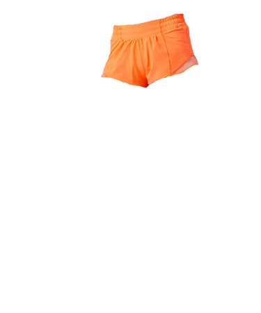 orange lulu shorts