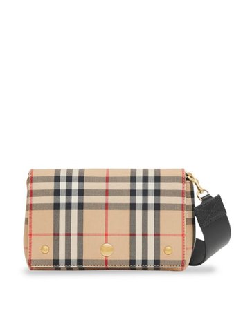 Burberry Vintage Check and Leather Note Crossbody Bag $990 - Buy AW19 Online - Fast Global Delivery, Price
