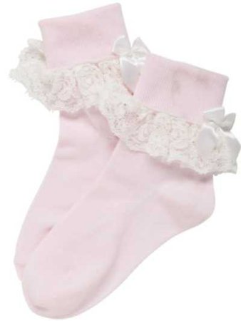 pink frilly socks