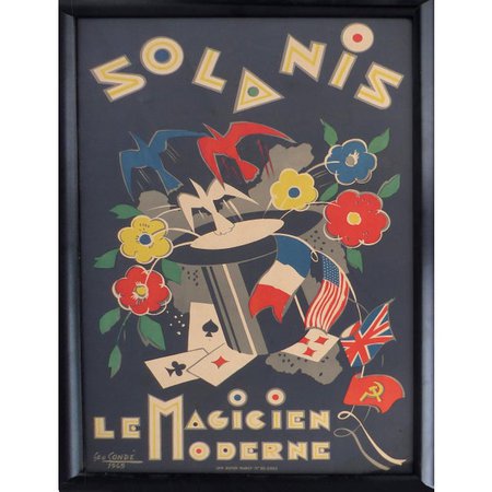 French Art Deco Poster by George Conde | Chairish