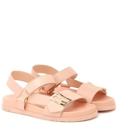 Fendi pink sandals