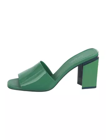 Chanel Cruise 2022 Interlocking CC Logo Slides - Green Sandals, Shoes - CHA814451 | The RealReal
