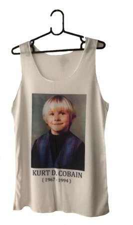 young kurt cobain tank top
