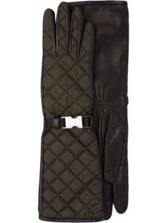 Black Prada quilted gloves - Farfetch