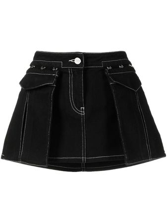 Dion Lee Denim Patchwork Mini Skirt - Farfetch