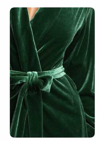 платье зелёный бархат