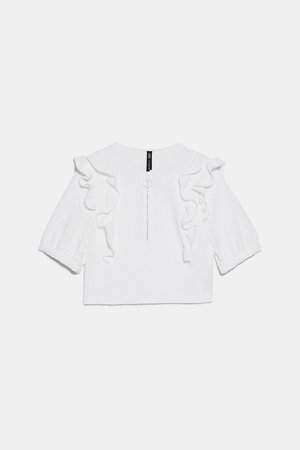TEXTURED TOP WITH SHIMMER ZIP - TOPS-WOMAN | ZARA United States