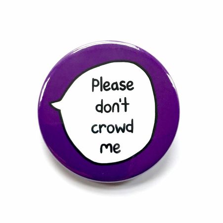 Please don't crowd me || sootmegs.etsy.com