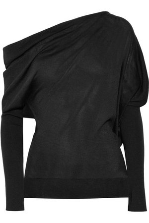 TOM FORD | One-shoulder cashmere and silk-blend sweater | NET-A-PORTER.COM