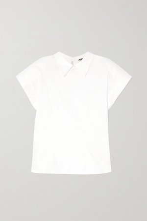 White Cotton-blend blouse | AVAVAV | NET-A-PORTER