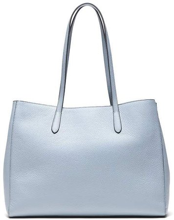 Italian Leather East-West Tote