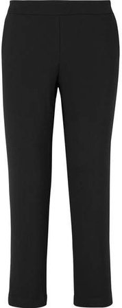 The Beckett Stretch-crepe Tapered Pants - Black