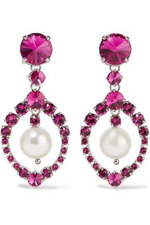 Pink Crystal Earrings (Miu Miu)
