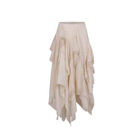 white woolen skirt